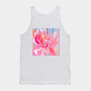 Pink Cactus Flower Tank Top